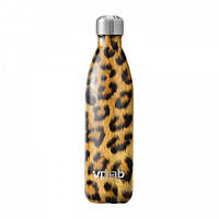 Бутылка VPLab Metal Water Bottle 500 мл, Leopard