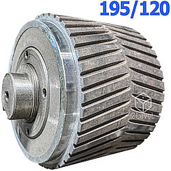 Пресс широкий зібраний ролик 195/120мм на ОГМ-1,5 Роллер широкий ялинка гранулятора ОГМ Прес ролик ОГМ