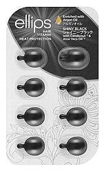 Вітаміни для волосся Нічне сяйво з Горіховим маслом Кукуї та маслом Алое Вера Ellips Hair Vitamin Shiny Black, 8x1 мл