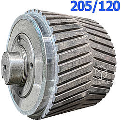 Пресс широкий зібраний ролик 205/120мм на ОГМ-1,5 Роллер широкий ялинка гранулятора ОГМ Прес ролик ОГМ