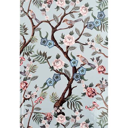 Книга записна А4 96арк., кліт., Birds&Flowers-3, фото 1