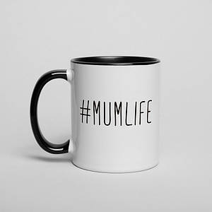 Чашка "#Mumlife", Білий, White, англійська