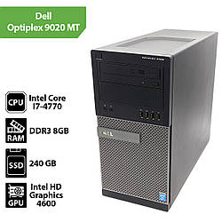 Системний блок Б/В Dell Optiplex 9020 MT (Core I7-4770 / 8Gb / SSD 240Gb)