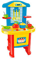 Кухня детская №3 с посудой, пластиковая, ТехноК 2124, для детей от 3 лет, Пакунок малюка, Детский игровой