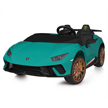 Дитячий електромобіль Lamborghini (4 мотори 80W, акумулятор 24V7AH, музика) Bambi M 5020EBLR-5(24V) Зелений