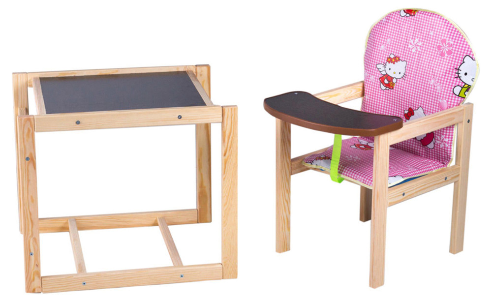 Стільчик-трансформер Наталка Зайчик-01 економ рожевий hello kitty