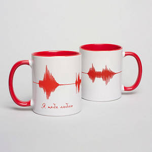 Чашка "Я тебя люблю", червона, 330 мл