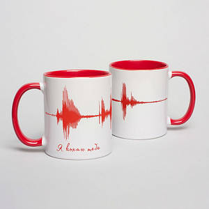 Чашка "Я тебе кохаю", червона, 330 мл