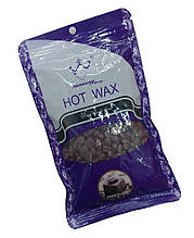 Віск плівковий для депіляції Hard wax beans у гранулах 100 г (пакет) Шоколад