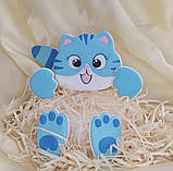 «Котик топер» набiр iз цукрової мастики для кондитерських виробів, фото 3