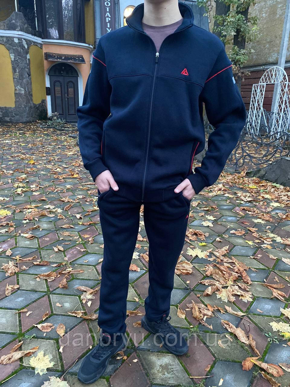 Спортивні модні теплі якісні чоловічі костюми зима Туреччина гуртом - фото 1 - id-p1104996724