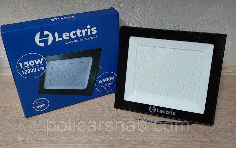 Прожектор світлодіодний Led Lectris 150 W 6500 K світловий потік 12000 люмен лінійний драйвер