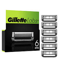 Сменные кассеты (лезвия) Gillette Labs with Exfoliating Bar New (6 шт.)