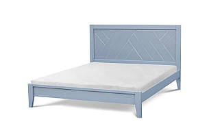 Ліжко двоспальне з масиву сосни АРТЕМІДА Мікс меблі, колір сірий (патина срібло), фото 2