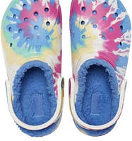 Crocs Classic Lined Tie dye clog М9 W11 42-43 р. (27 см) оригинал теплые мягкие сабо с мехом крокс