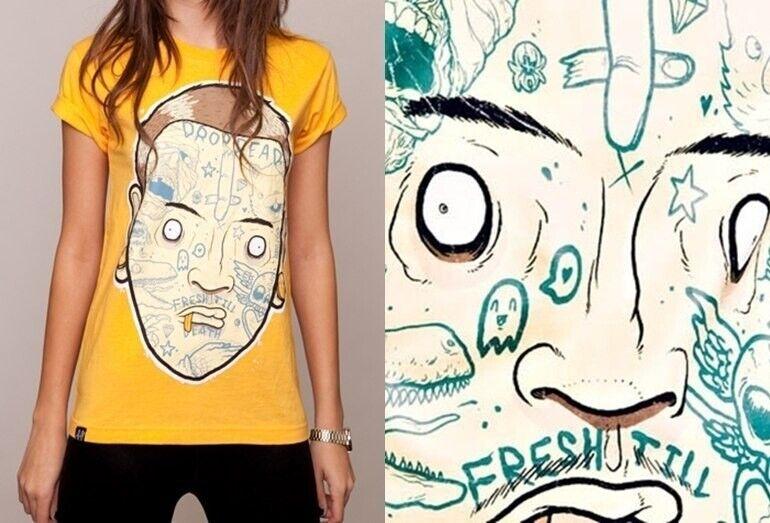 Жіноча футболка Drop Dead Clothing - Tat Face Bmth Oliver Sykes Emo Акула