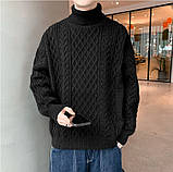 Светр чоловічий теплий з високим горлом 48 50, фото 4