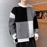Молодіжний светр чоловічий в'язаний оверсайз, фото 2