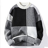 Молодіжний светр чоловічий в'язаний оверсайз, фото 5