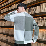 Молодіжний светр чоловічий в'язаний оверсайз, фото 7