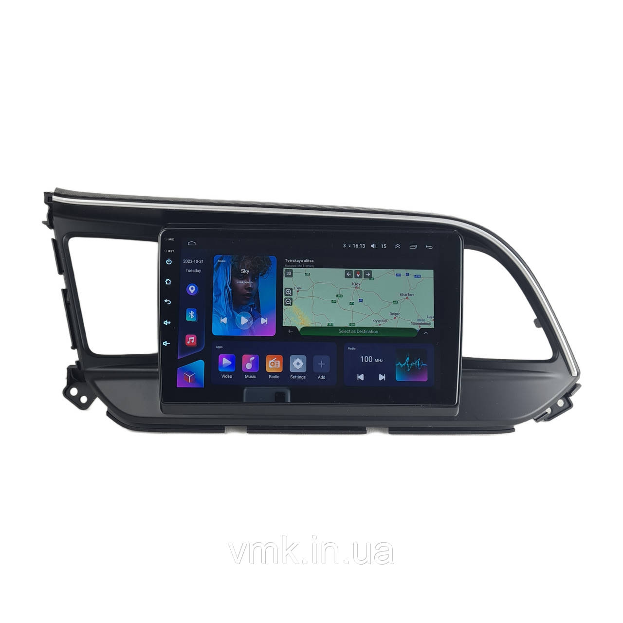 Штатна Магнітола Hyundai Elantra 2018-2020 4/64 8 ядер XYAuto 4G DSP CarPlay на Android