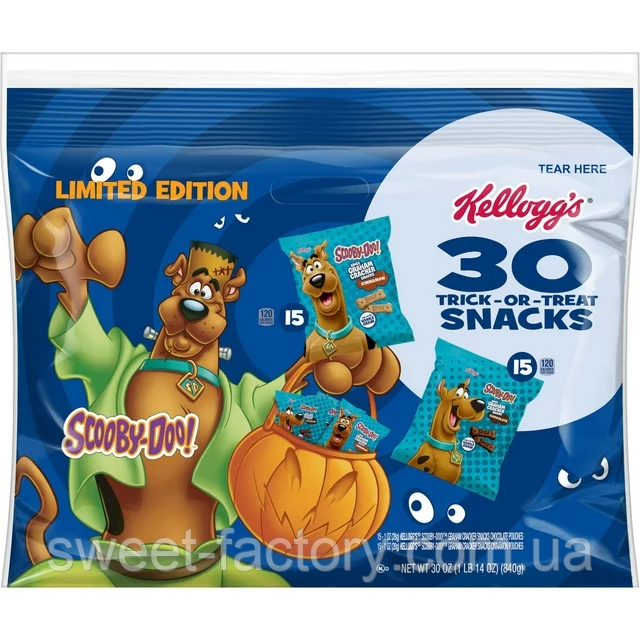 Крекер Kellogg's Halloween Scooby Doo! Trick Or Treat 30s 840g