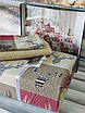 Новорічна Постільна білизна Фланель Belizza Border полуторний, євро, сімейний, фото 3