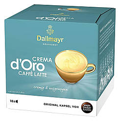 Кава в капсулах Nescafe Dolce Gusto Dallmayr Crema d`Oro Caffe Latte 16 шт.