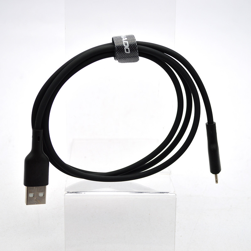 Кабель Tornado TX19 Silicone Cable Lightning 2.4A 1M Black, фото 2