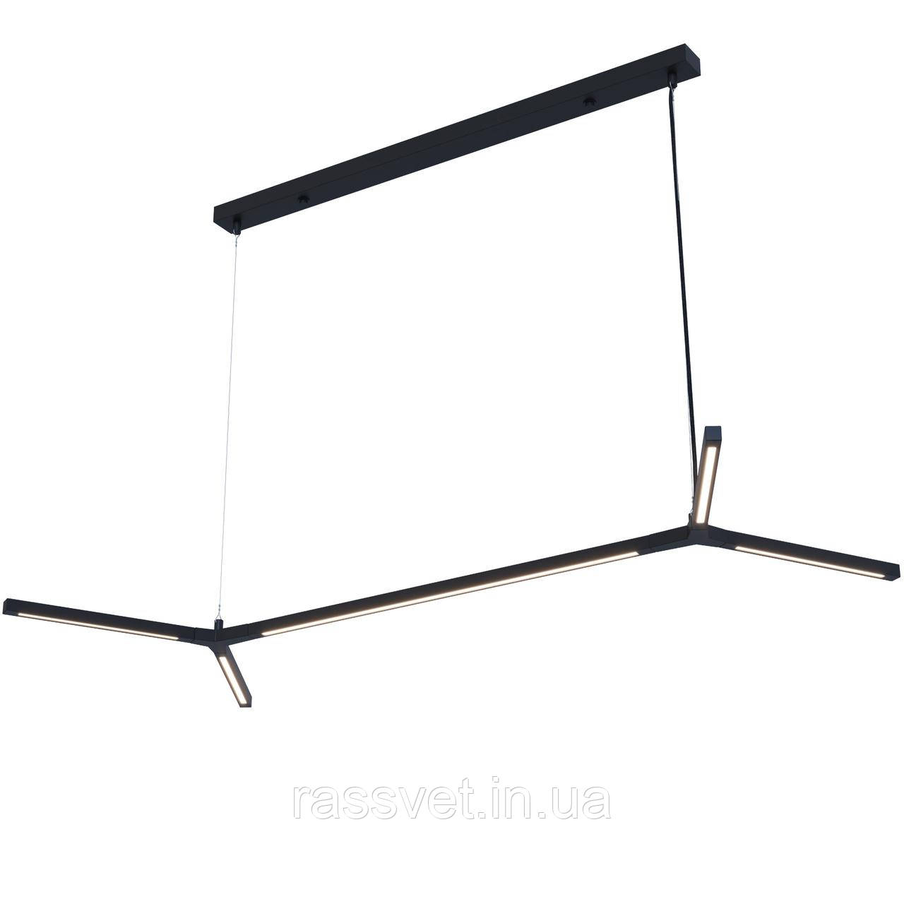 Люстра LINE 2 арт. 28894 Чорний 3000К