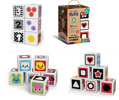 Дерев'яна іграшка Kids hits кубики набір 6 штук коробці 12,4*19,1*6,5 см