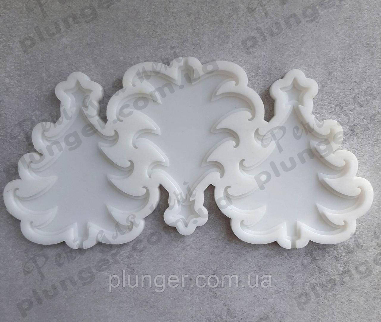 Форма для льодяників силіконова Ялинки 7,5 см, фото 1