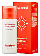 Увлажняющий солнцезащитный крем с пантeнолом By Wishtrend UV Defense Moist Cream SPF 50+ PA++++, 50 мл
