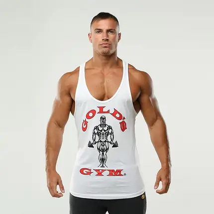 Спортивна чоловіча майка Gold’s Gym Muscle Joe Vest Sn99 - White XL/2XL, фото 1