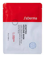 Маска тканевая успокаивающая с азуленом J sDerma Acnetrix Azulene Mask, 25 гр
