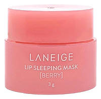 Мініатюра маски нічної для губ зі смаком ягід Laneige Lip Sleeping Mask (Berry), 3 г