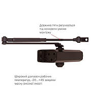 Дотягувач дверей RYOBI 9903 dark bronze 65 кг, фото 6