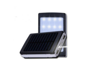 Павербанк Power Bank 20000mAh Сонячний Водонепроникний пилонепроникний 2x USB LED ліхтар 1247