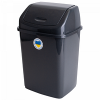 Відро для сміття 5л (122061-гран), Пластик, граніт, Aleana, Арт.47487