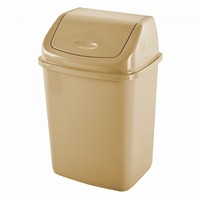 Відро для сміття 5л (122061-крем), Пластик, кремове, Aleana, Арт.47488
