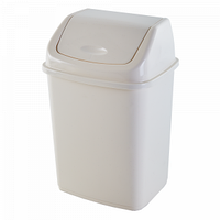 Відро для сміття 10 л (122063), Пластик, біла роза, Aleana, Арт.46700