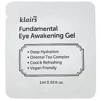 Тестер гель для век против отеков Dear, Klairs Fundamental Eye Awakening Gel, 1 мл