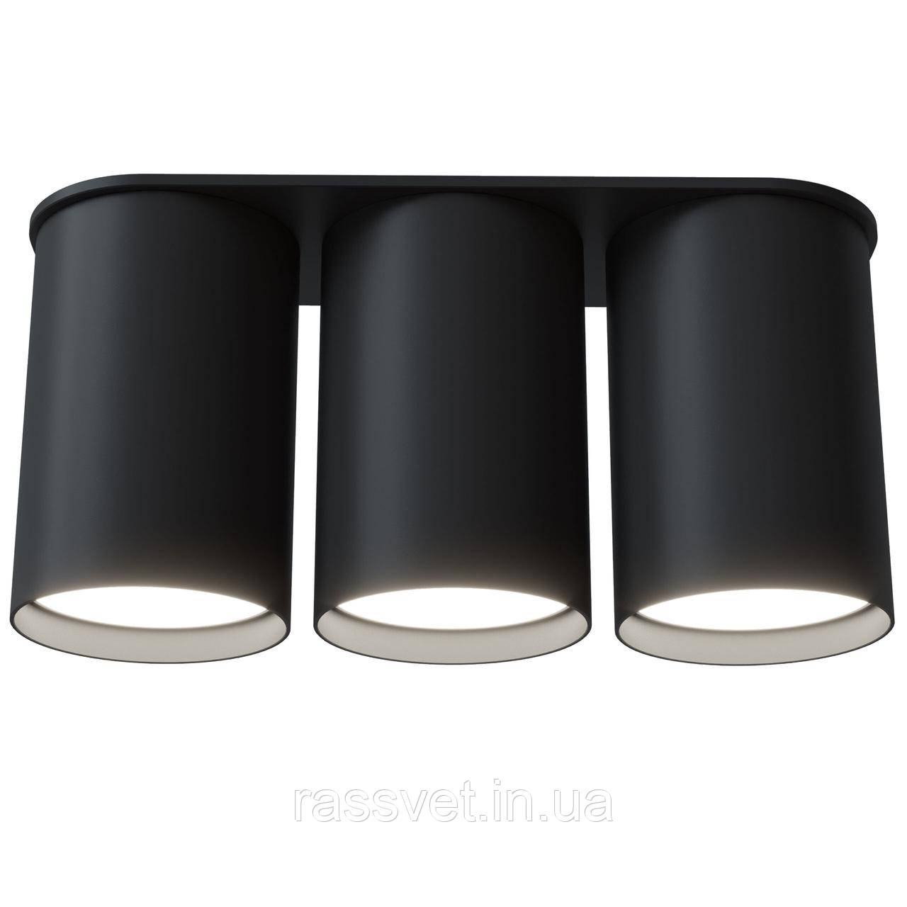 Точковий спот BP трійний NEW арт. 27938 Чорний