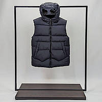 C.P.Company мужской жилет на зиму | Куртка-безрукавка С П Компани синяя