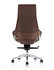 КРІСЛО КЕРІВНИКА FK005 ШКІРАНЕ КЛАСИЧНЕ КОРИЧНЕВЕ, фото 3