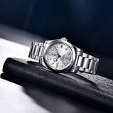 Механічний з автопідзаводом водонепроникний (10ATM) годинник Pagani Design PD-1716 Silver-White, фото 4