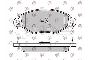 Колод.торм. пер. Renault Kangoo (97-07), Peugeot 206 (MEYLE)