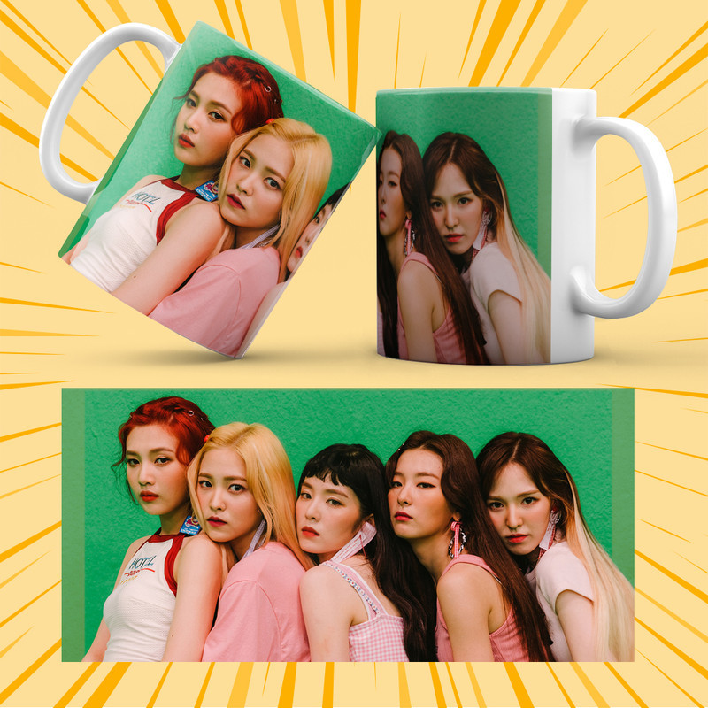 Чашка керамічна Біла K-Pop Red Velvet 330 мл 002