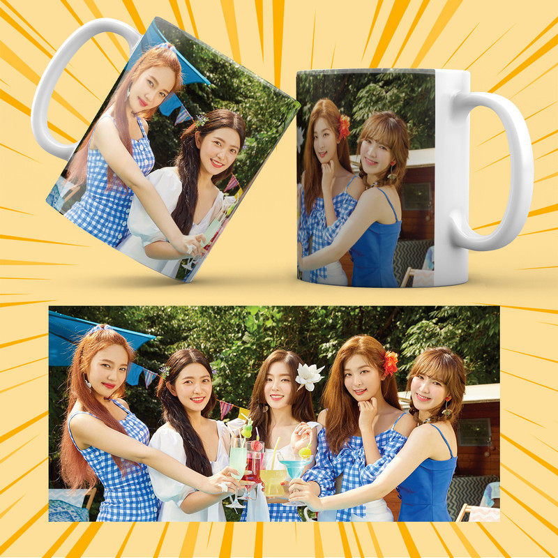 Чашка керамічна Біла K-Pop Red Velvet 330 мл 004