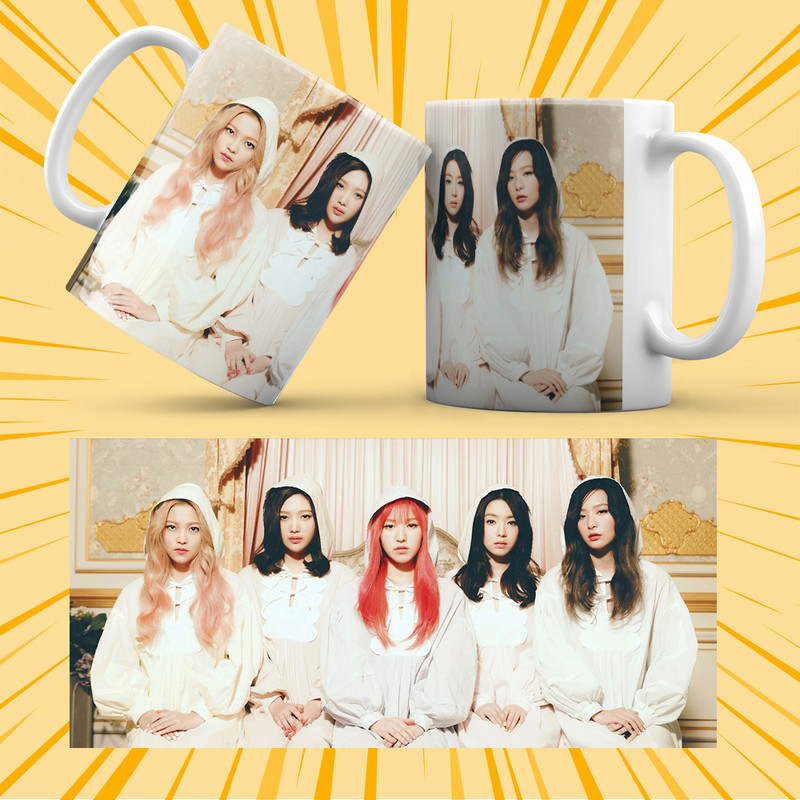 Чашка керамічна Біла K-Pop Red Velvet 330 мл 015